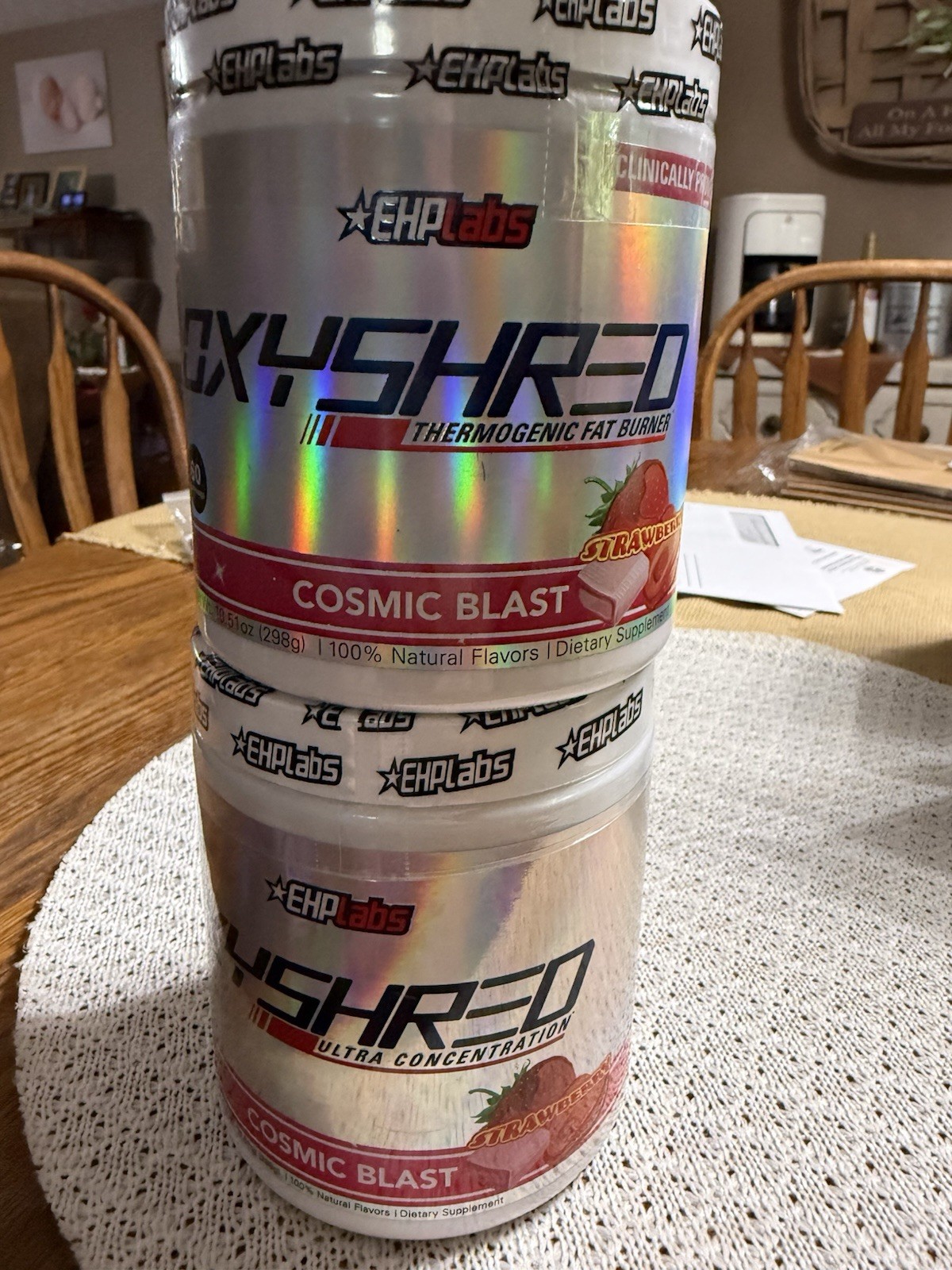 2 Brand New Containers of Oxyshred Cosmic Blast Energy Drink