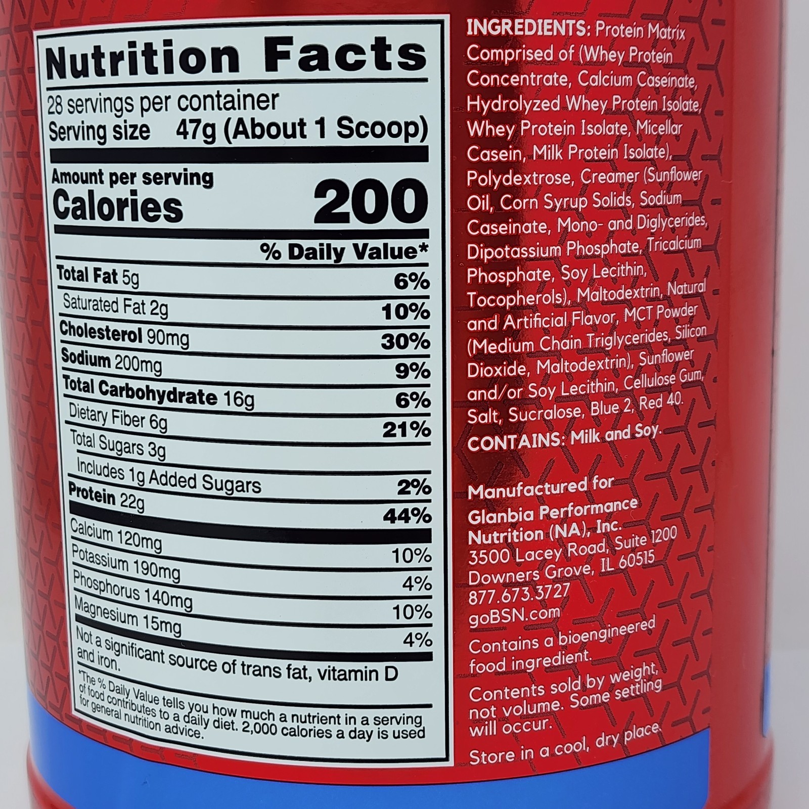 BSN Syntha-6 Protein Powder Blueberry Pancake 2.91 lb Tub Exp 09/2026