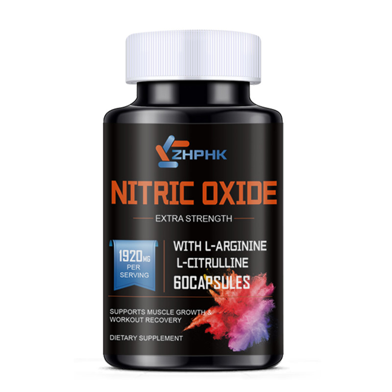 60 Nitric Oxide Booster Supplement w/ L-Arginine Premium Workout Muscle Capsule