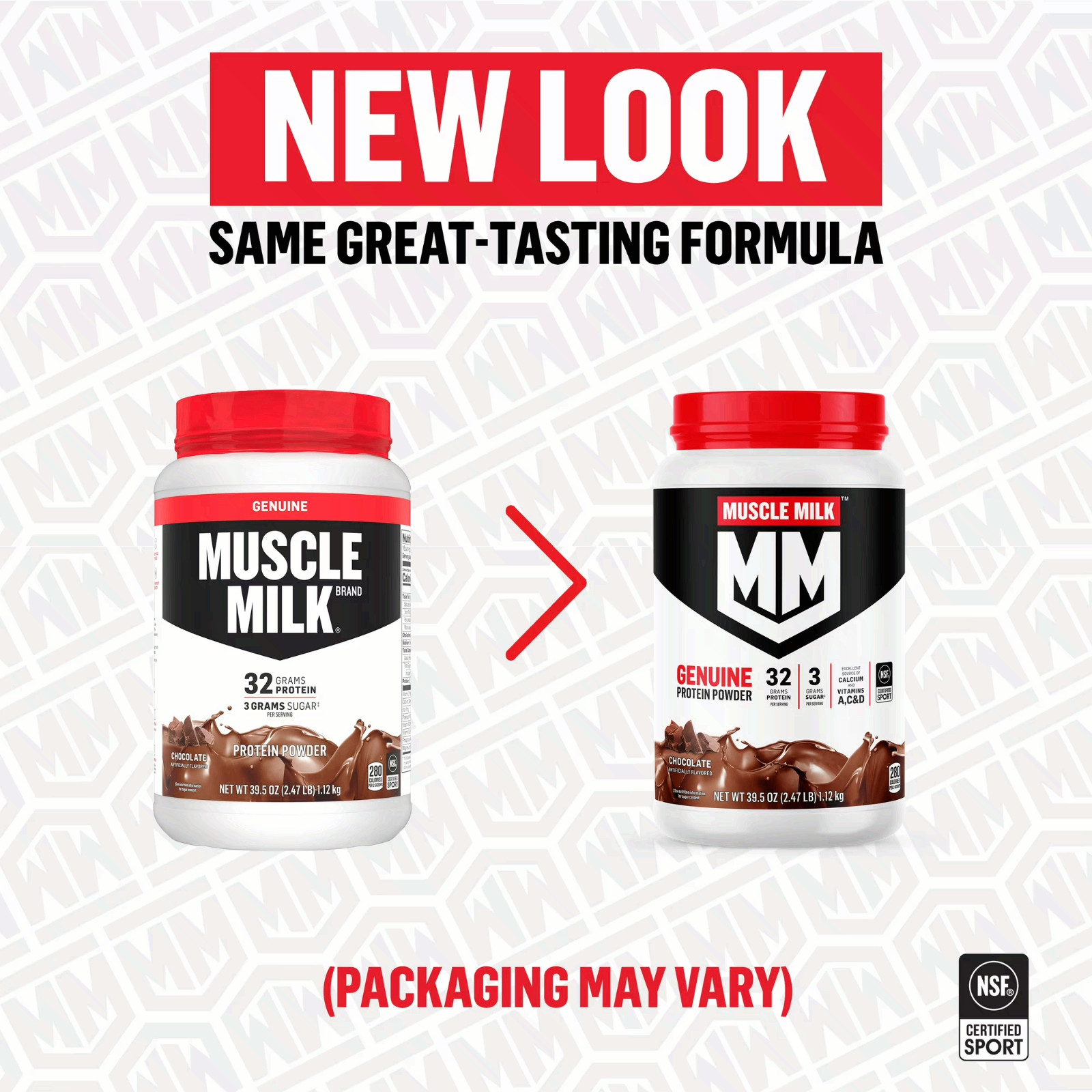 2P Muscle Milk Genuine Protein Powder, Chocolate, 1.93 Pound, 12 Servings