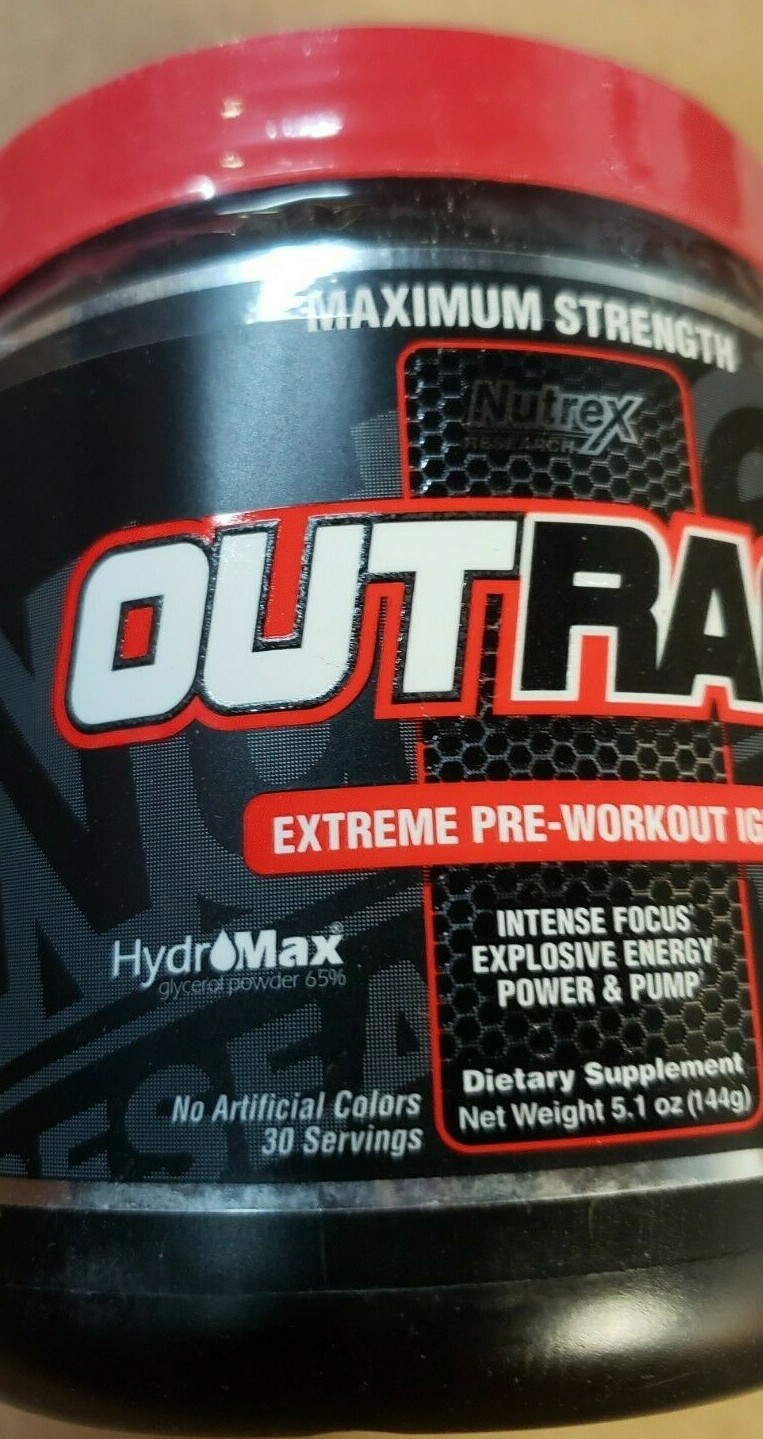 NUTREX – OUTRAGE – Extreme Pre-Workout Igniter – Watermelon – 30 Serv – 11/2024