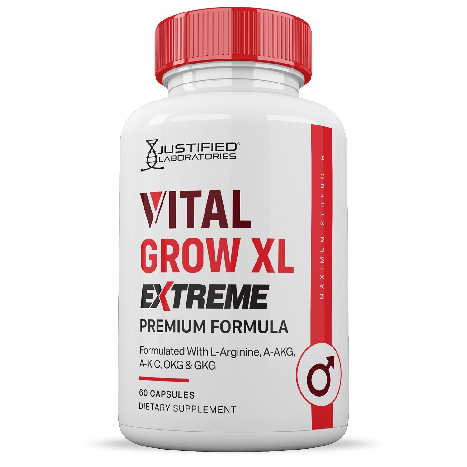 Vital Grow XL Extreme 1600MG For Men Premium Formula Supplement Pills 2 Pack