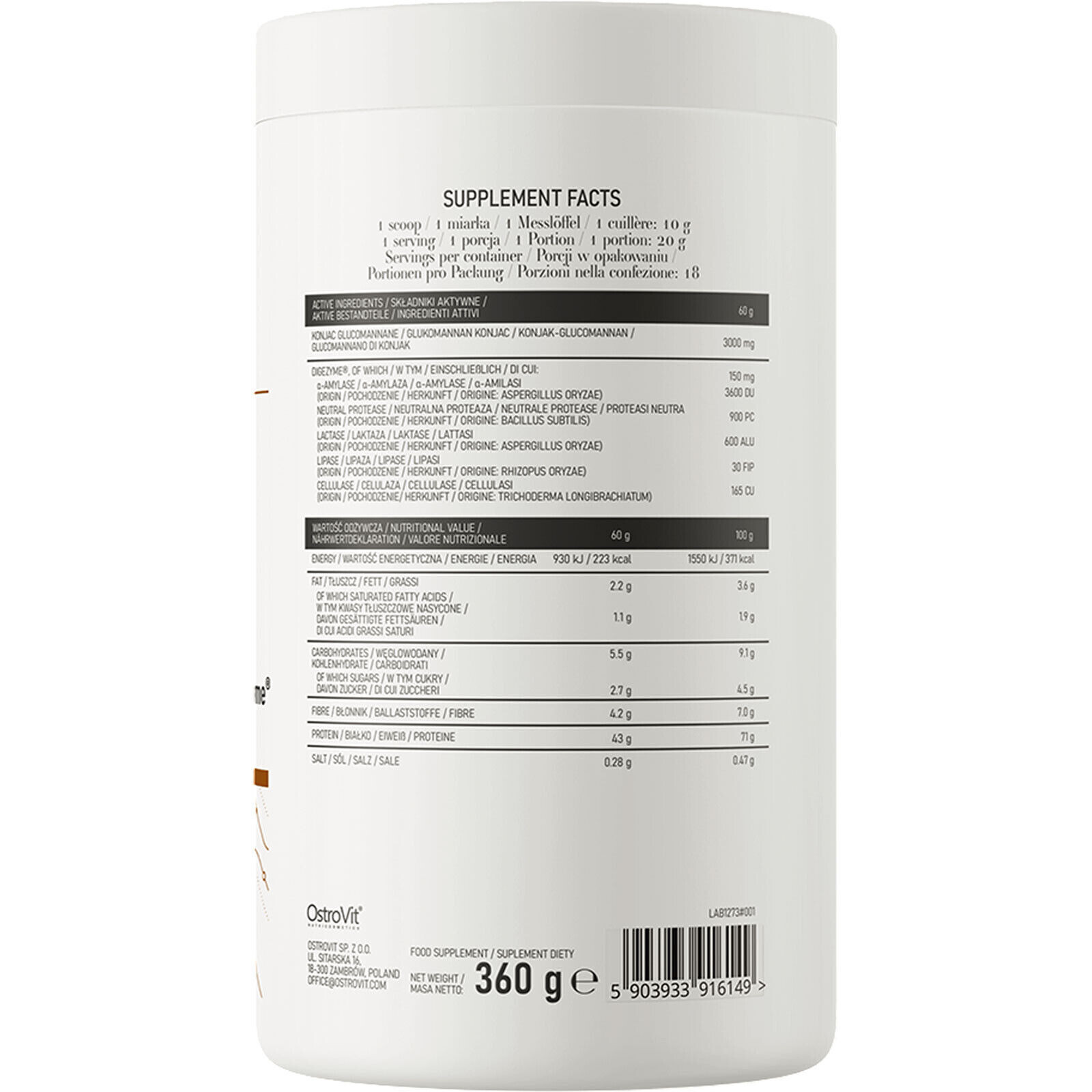 BEAUTY BLEND FOR SHAPE 360 g –High protein shake, Better digestion, Vegetarian