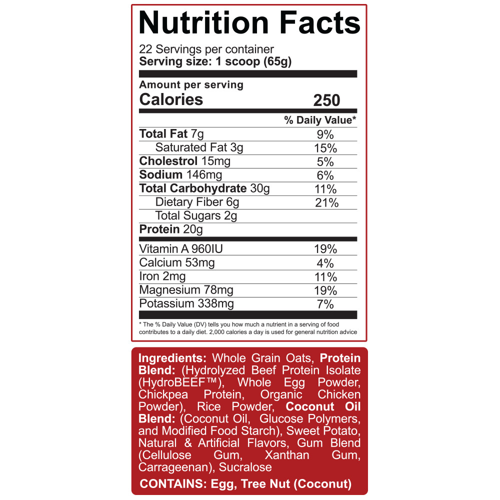 Rich Piana 5% Nutrition REAL CARBS + PROTEIN 3.3 lbs, 22 Servings – ALL FLAVORS