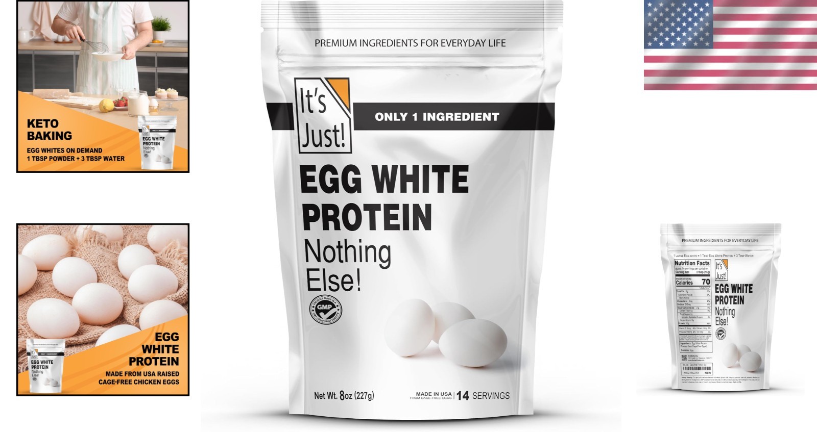 Keto-Friendly Egg White Protein Powder, 8oz – Unflavored Versatility for Health