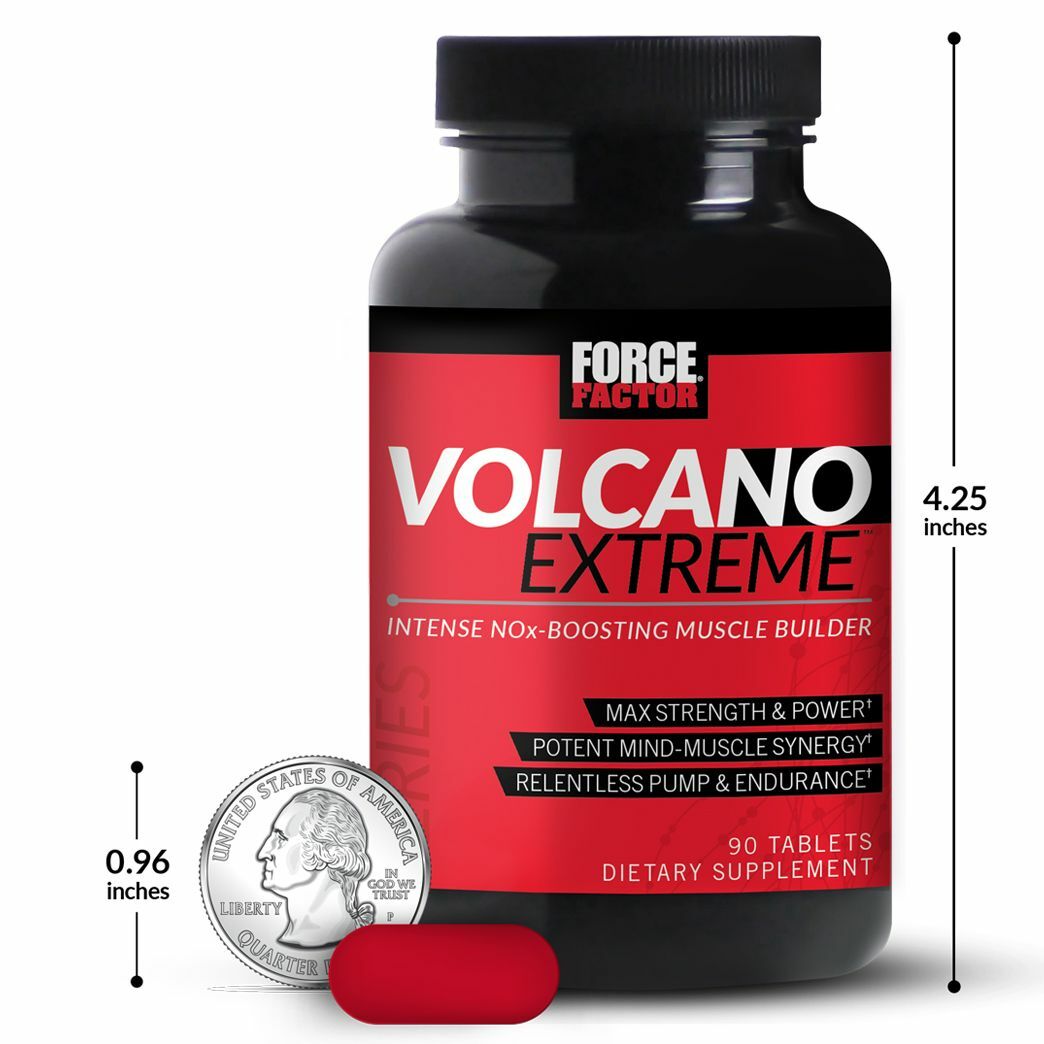 VolcaNO Extreme Pre Workout Nitric Oxide Booster & Muscle Builder Enhanced Focus