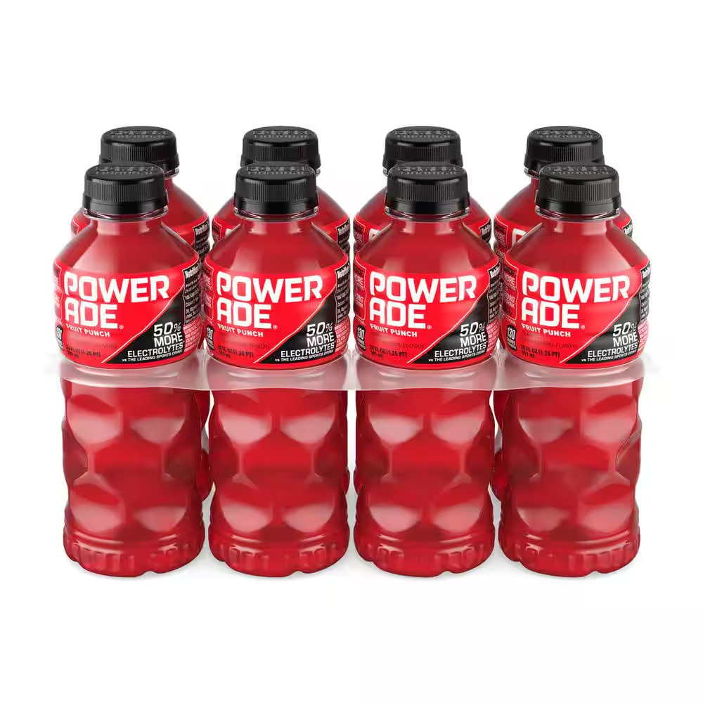 POWERADE Fruit Punch Bottles, 20 Fl. Oz., 8 Pack