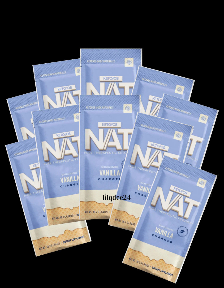 Pruvit Keto OS NAT Vanilla Ketones Charged 😋 10 Pack! 2027 Free Ship!