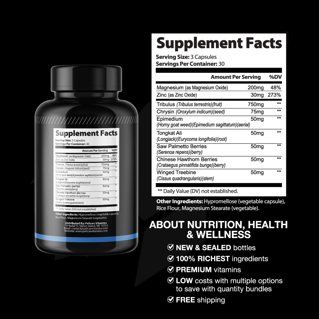 Fortivir Max- Bodybuilding & Men’s Health Support- 4 Bottles- 360 Capsules