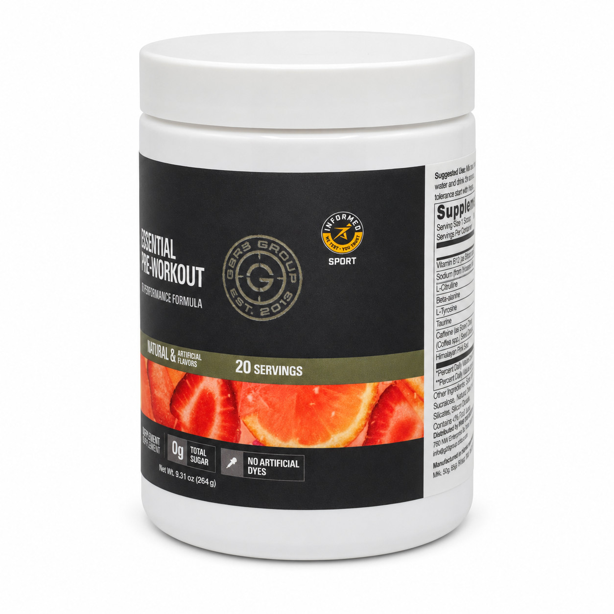RAW x GBRS Essential Pre-Workout Hard to Kill Strawberry Lemonade Exp 06/2028
