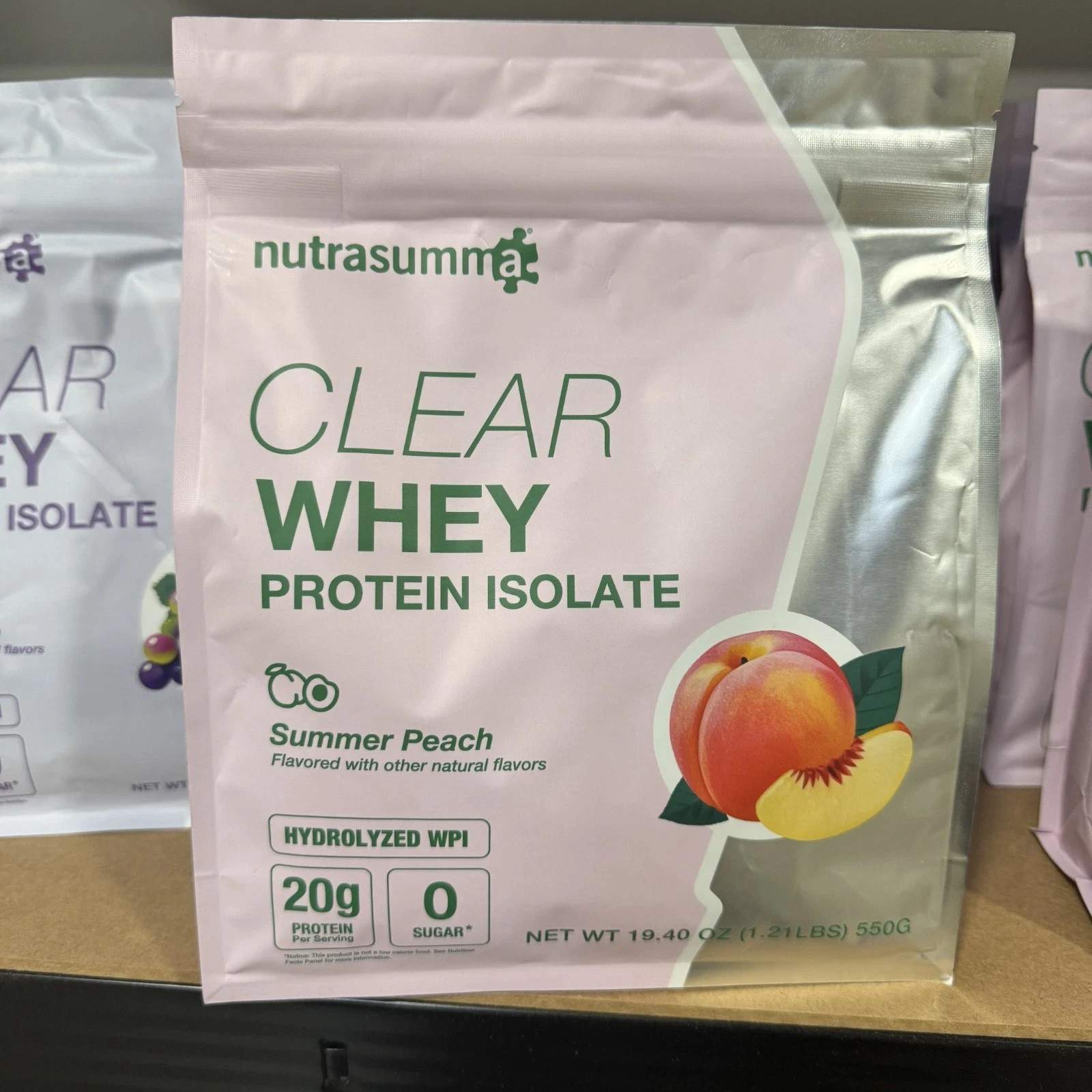 nutrasumma Clear Whey Protein Isolate 1.2 lbs – Summer Peach Flavor