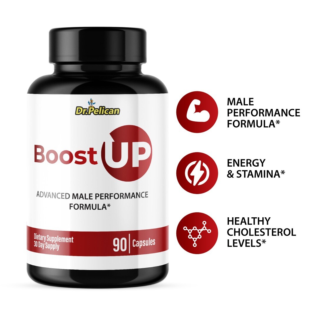 Boost Up- Bodybuilding & Men’s Health Support- 5 Bottles- 450 Capsules