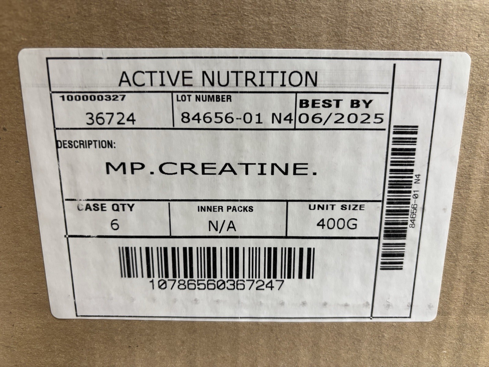 Lot 6 Met-Rx Creatine Monohydrate Powder, Unflavored (14.1 oz) BB 6/25 Case Pack
