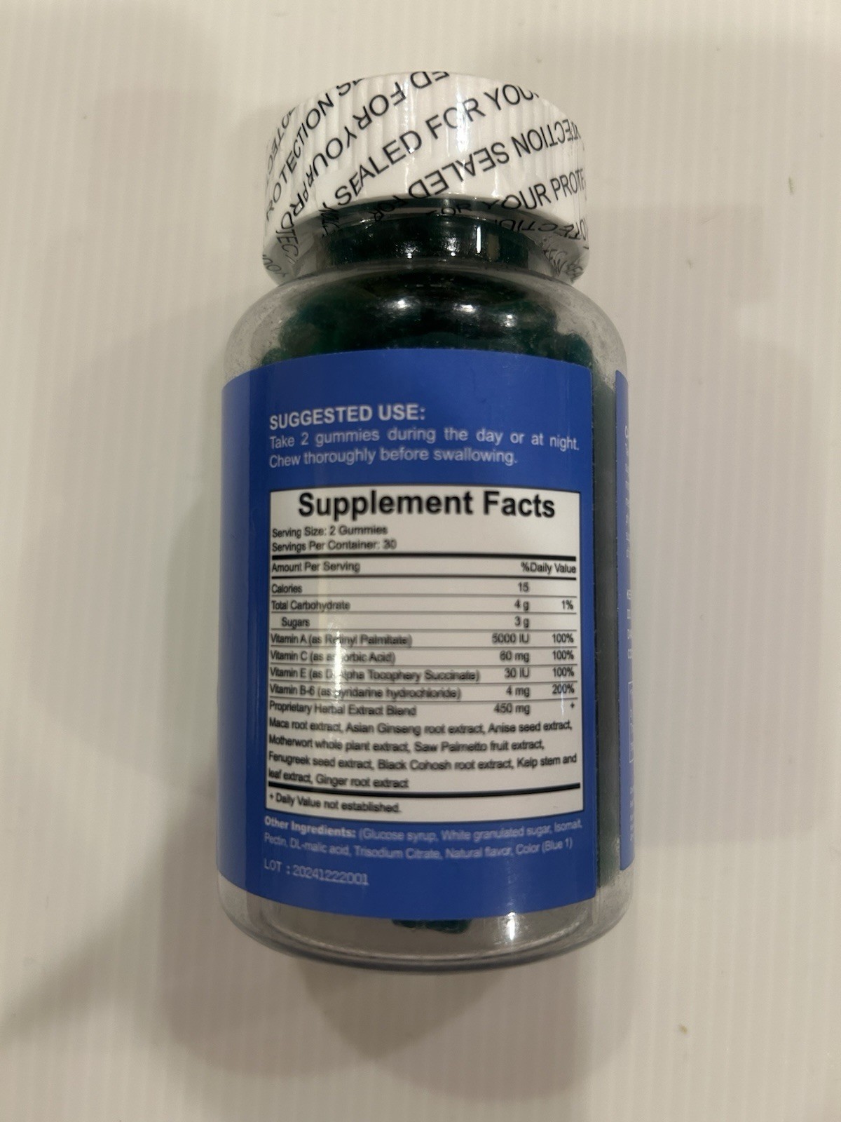 Midakolla Peach Gains, Berry Flavored Gummies for womens hormonal support 12/26