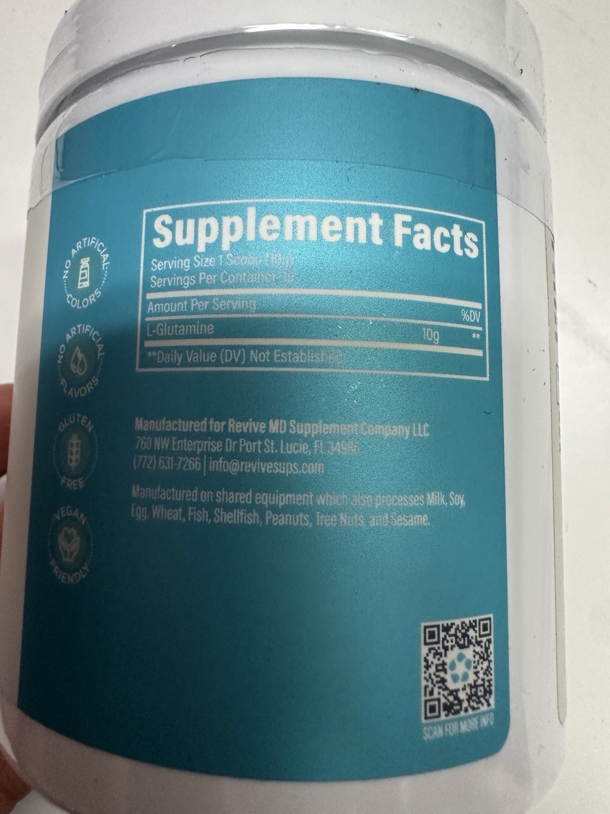 Revive MD Gut L-Glutamine Powder Muscle Recovery & Immune System Booster for …