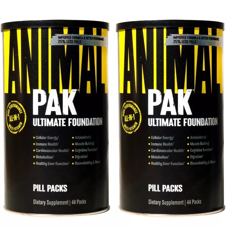 Universal Nutrition Animal Pak Dietary Supplement – 88 Packs (Two 44 Packs)