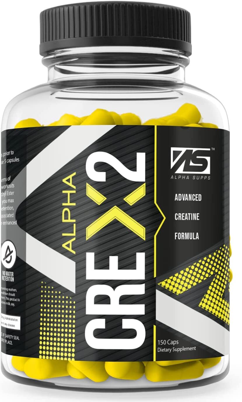 Alpha Supps CRE X2 CREATINE MagnaPower / Creatine Ethyl Ester CEE Blend 150 Caps