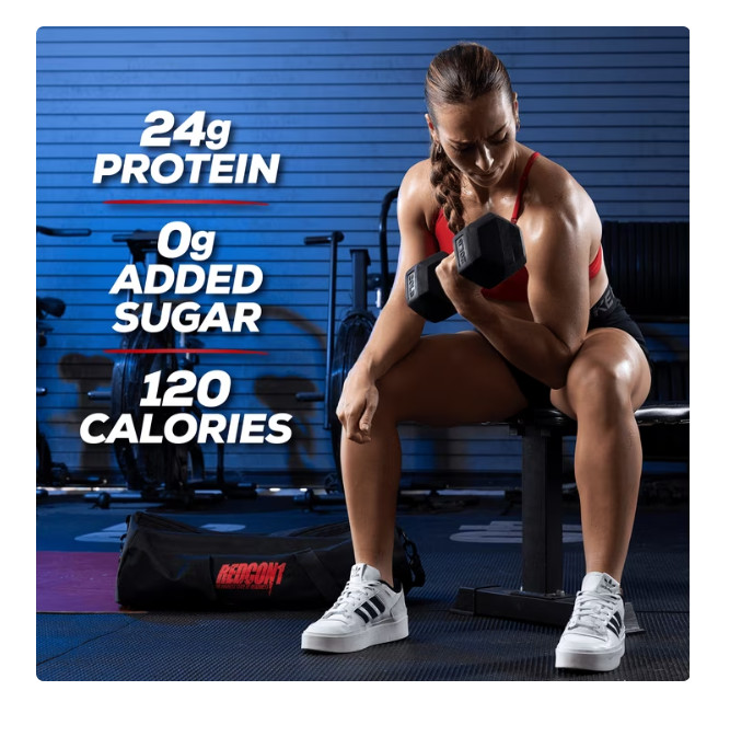 REDCON1 MRE Lite Whole Food Protein Powder, Vanilla Milkshake, Whey & Lactose Fr