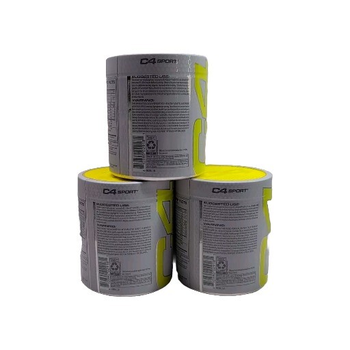 (3) C4 Sport Pre-Workout Fruit Punch Flavor – 7.4oz Each. Exp: 04/2026