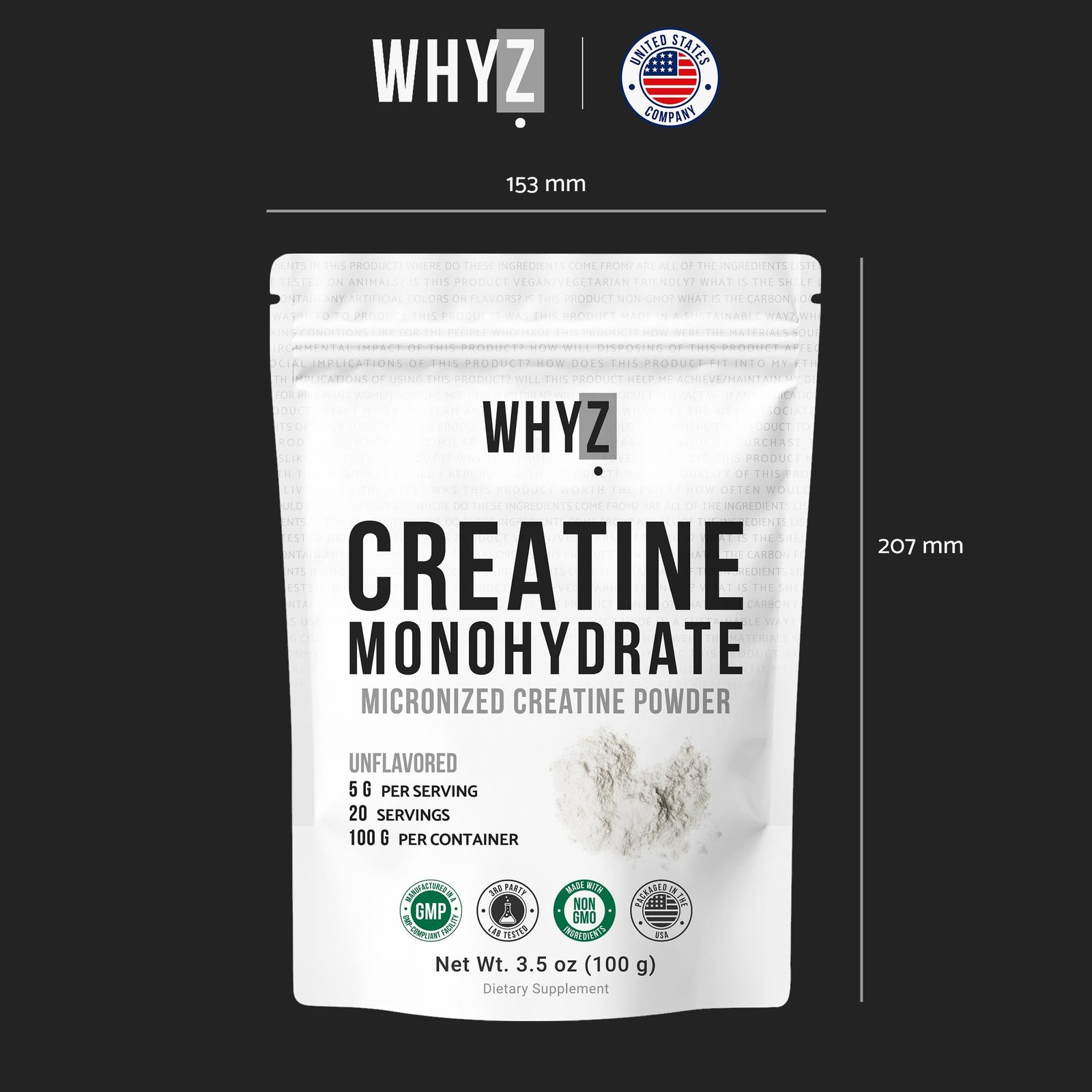 Creatine Monohydrate Powder, Micronized, Unflavored Creatine for Men & Women,…