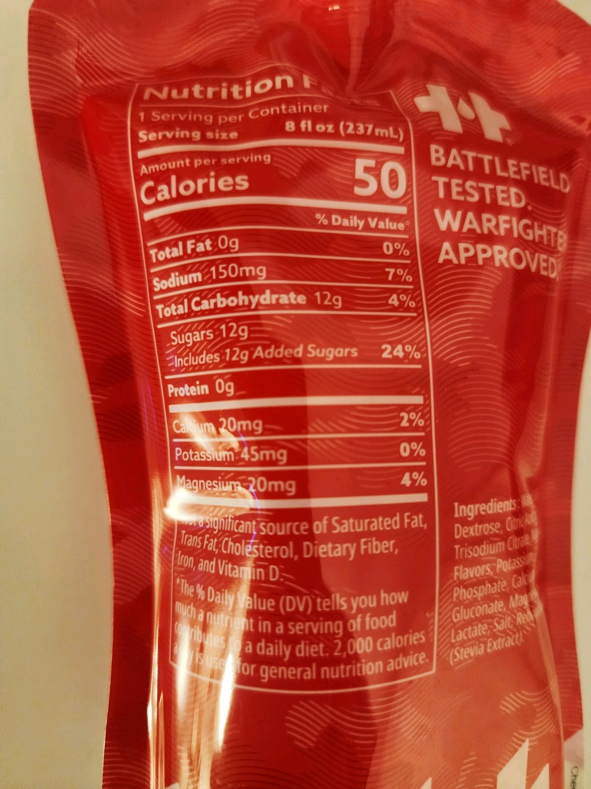 HOIST Military Hydration Electrolyte Drink, Fruit Punch 8 Fl Oz