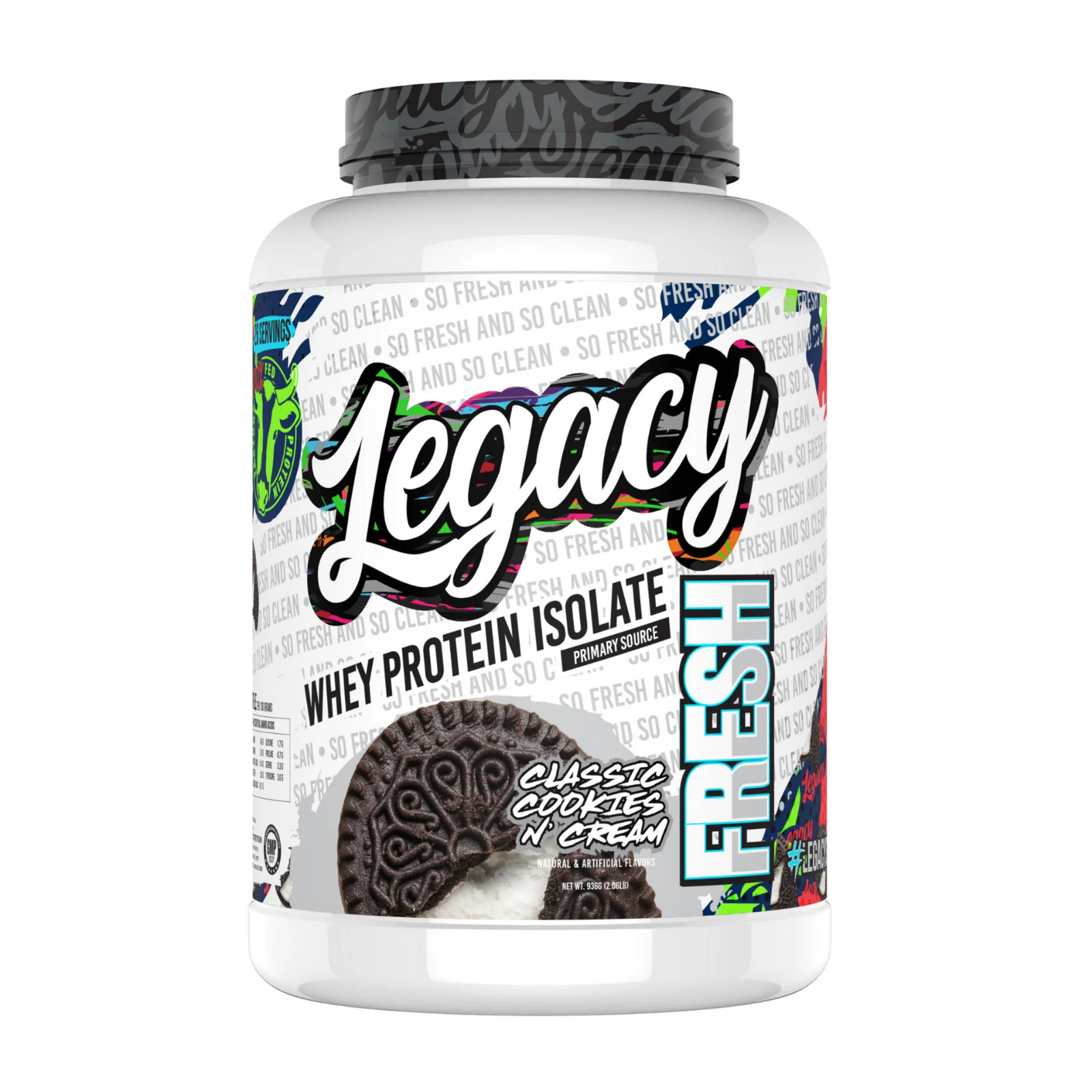 Legacy Fresh Whey Protein 2lb/5lb Pasture Fed 26g Protein Muscle Recovery