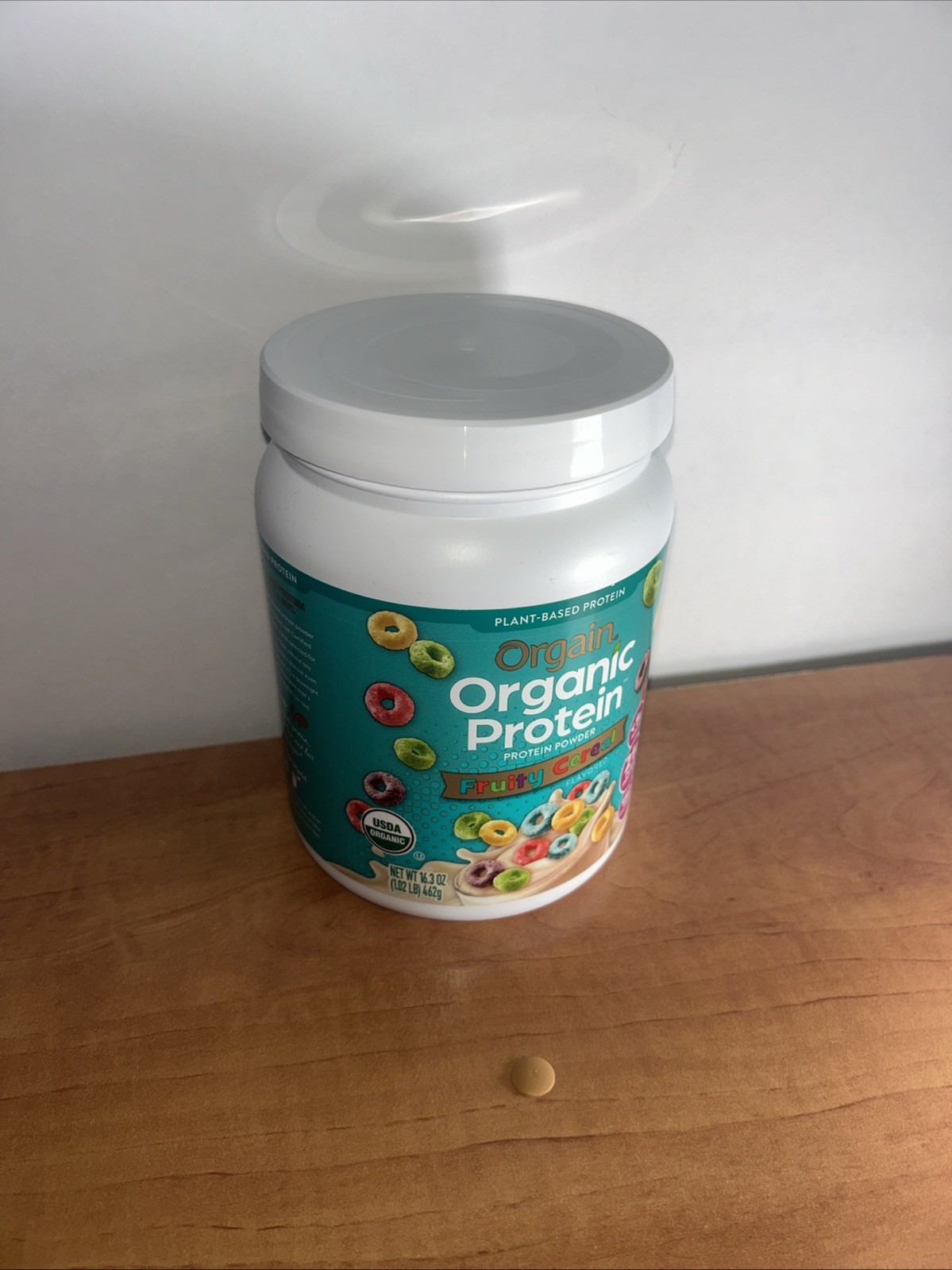 Orgain Organic Plant Based Protein Powder Fruity Cereal Flavor 16.3oz