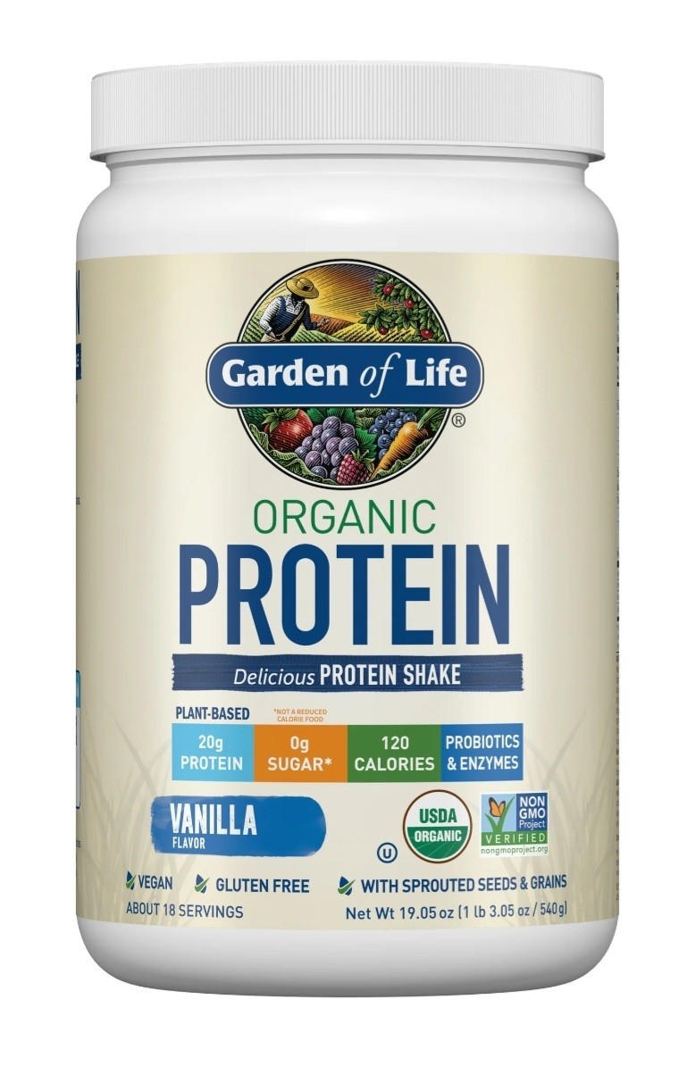 Garden of Life Organic Protein Powder Vanilla 19.05 oz – 12/27