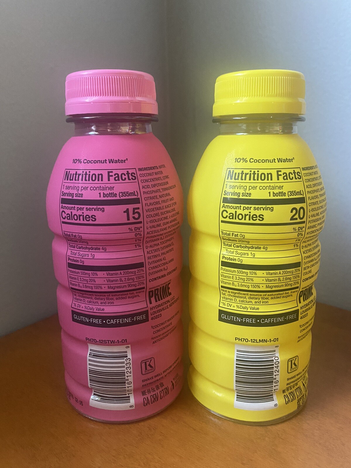 Strawberry Watermelon & Lemonade 12oz PRIME Hydration Bottles