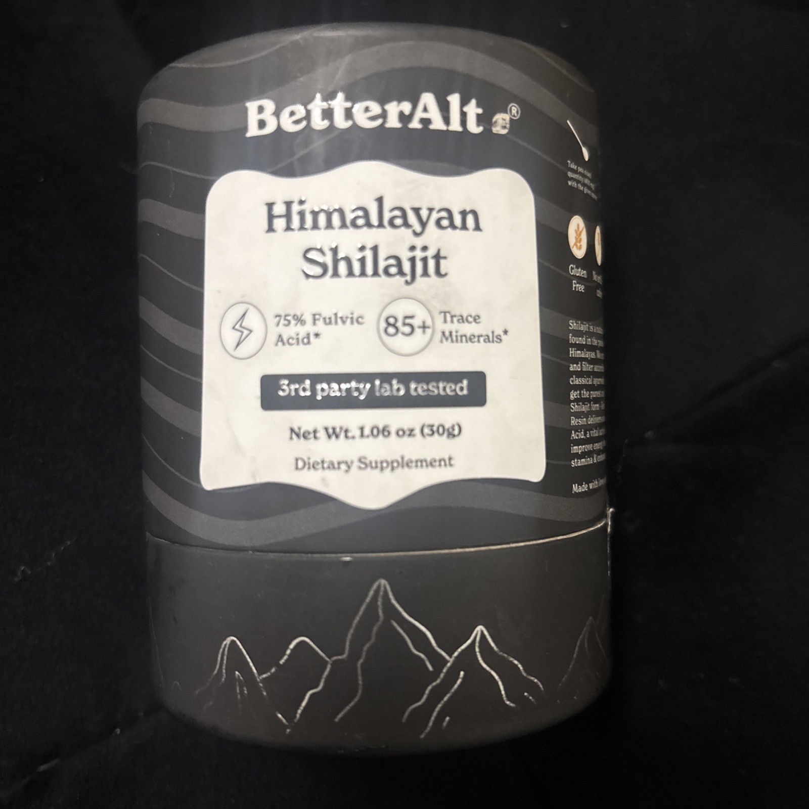 Better Alt Himalayan Shilajit – 85+ Trace Minerals 75%+ Fulvic Acid BetterAlt