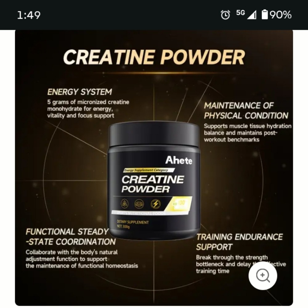 Creatine Monohydrate Powder 60 Servings 2 Month Supply Fast Absorbed