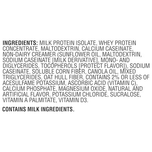 Muscle Milk Genuine Protein Powder, Vanilla Crème, 1.93 Pounds, 12 Servings, 32g