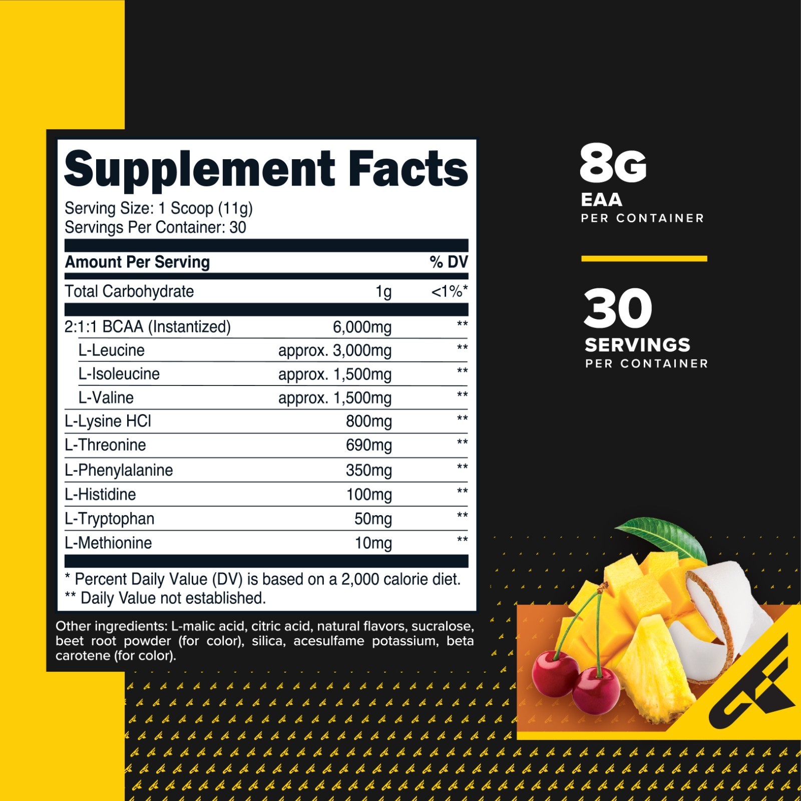 PrimaForce EAA Powder 30 Servings (Tropical Punch) – Essential Amino Acids