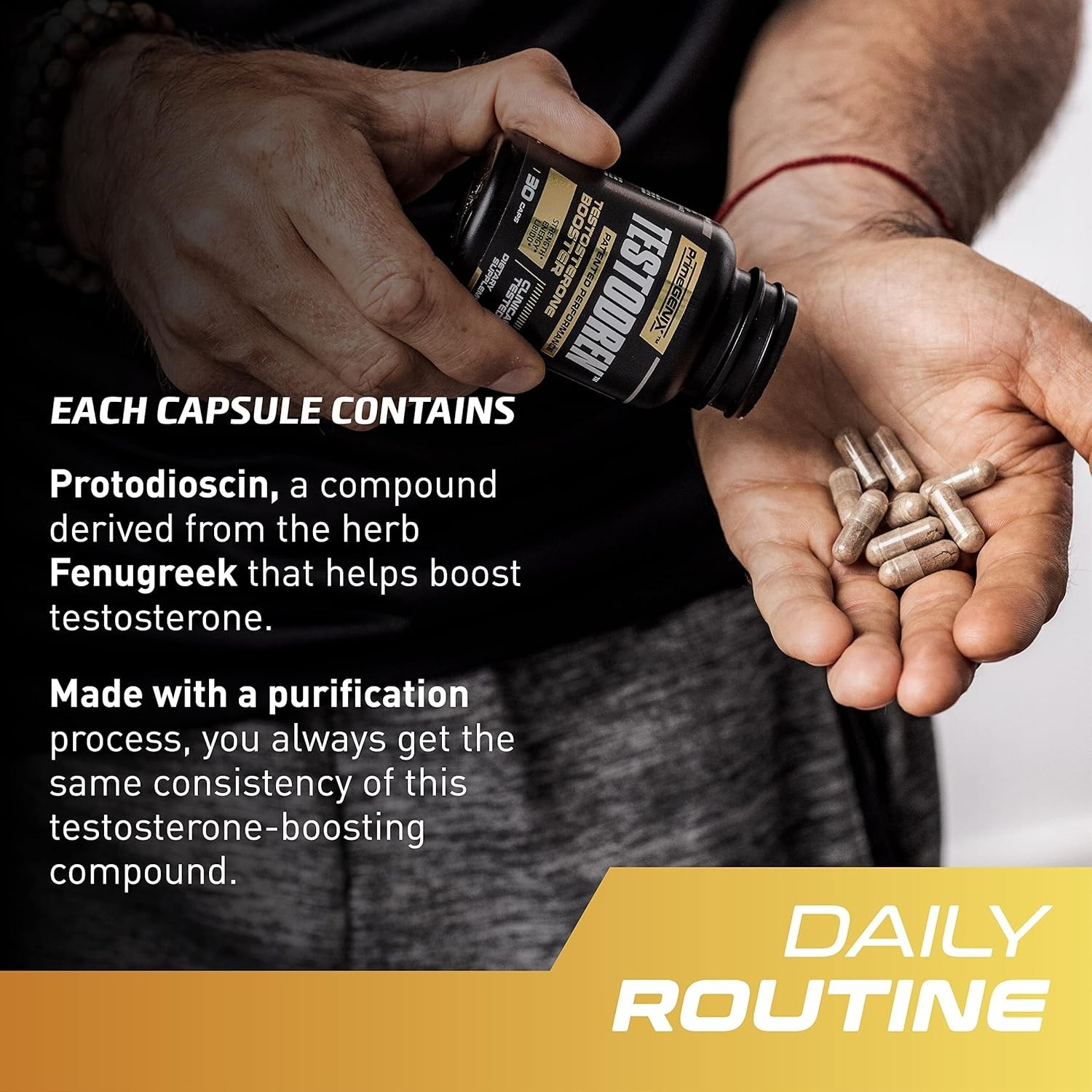 PrimeGENIX Testodren, Natural Testosterone Booster, Muscle Builder