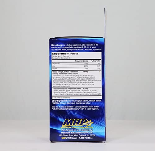 Maximum Human Performance Mhp T-Bomb 3Xtreme Clinically Tested Testosterone