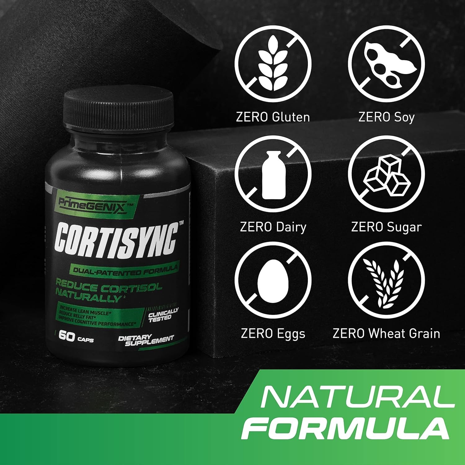 PrimeGENIX CortiSync – Reduce Cortisol | Increase Energy | Improve Focus |