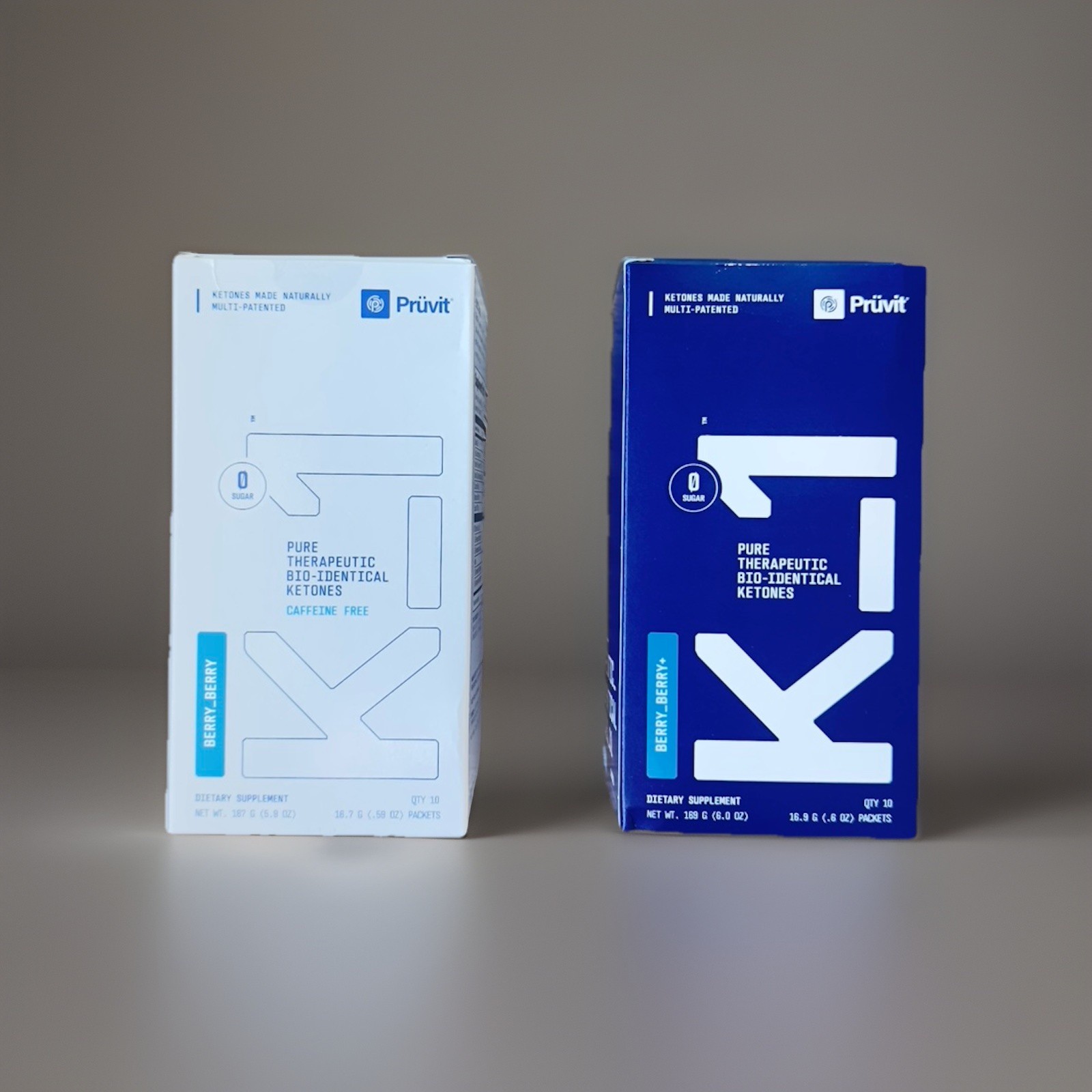 Pruvit Keto OS Berry Berry K1 – 10 Pack Combo | Caffeine & Caffeine Free Ketones