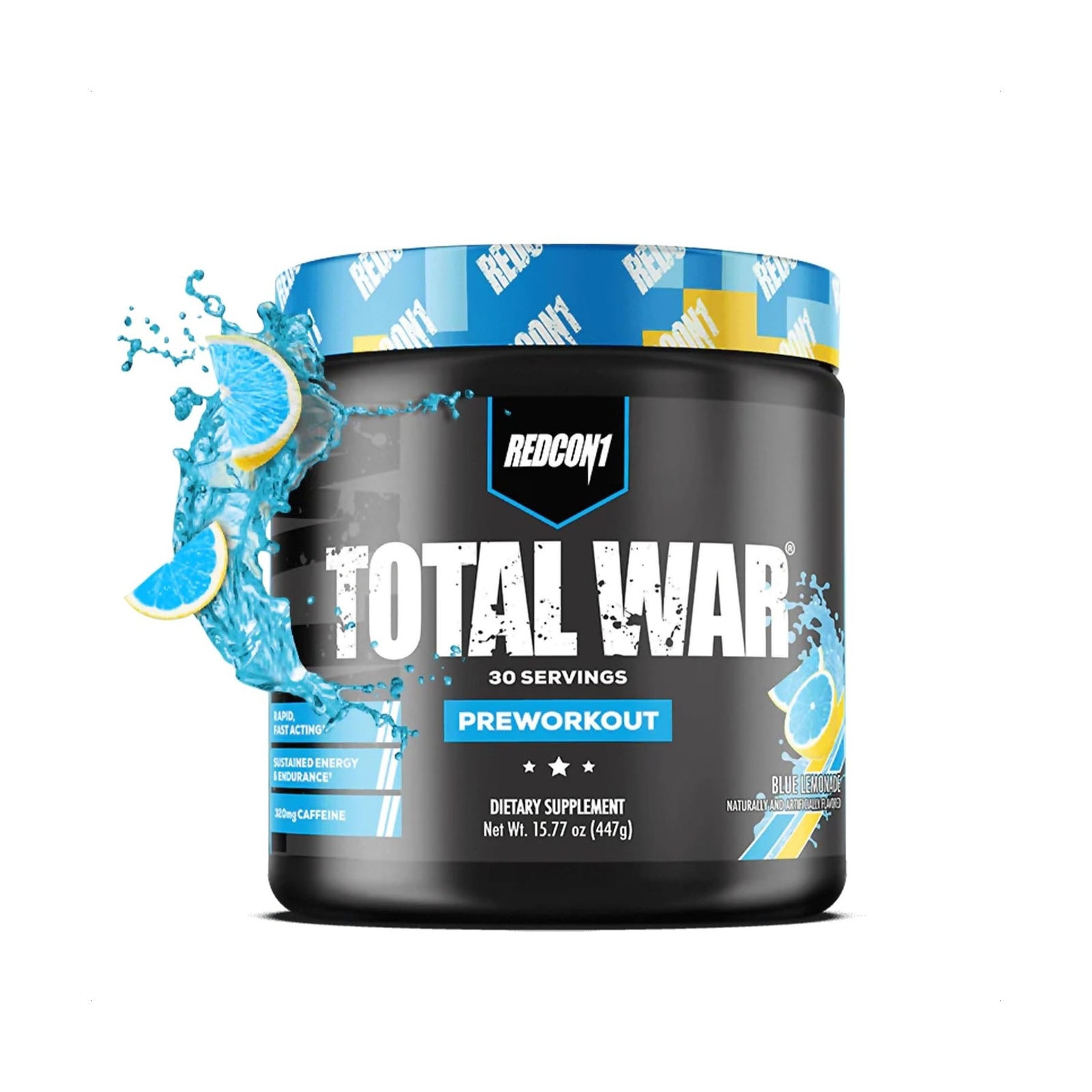 REDCON1 Total War Pre Workout Powder, Blue Lemonade – Beta Alanine + Citrulli…
