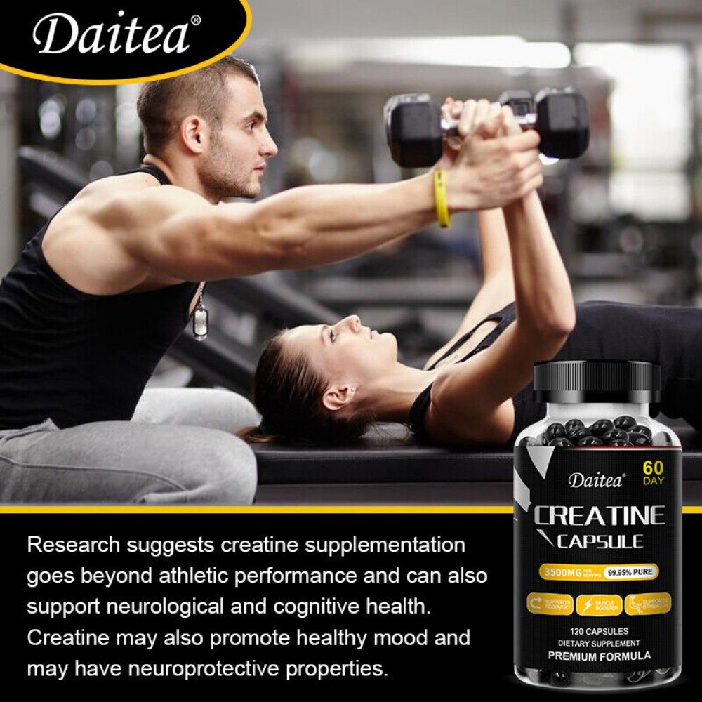 Creatine Monohydrate 3500mg – 120 Capsules – Creatine Capsules Muscle endurance