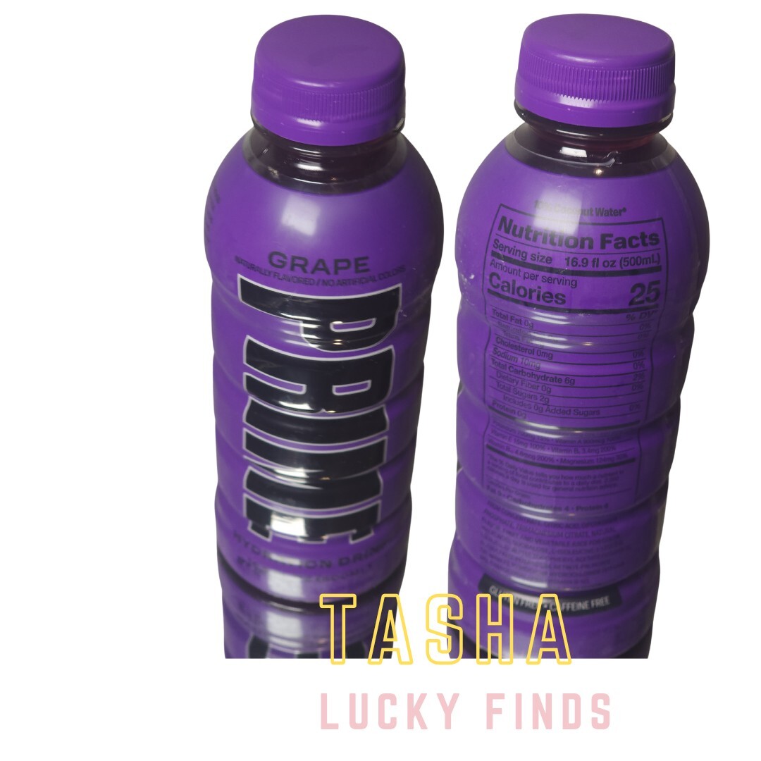 Prime Hydration SPORTS Drink Grape 16.9oz (2PACK) GLUTEN-FREE, CAFFEINE- FREE