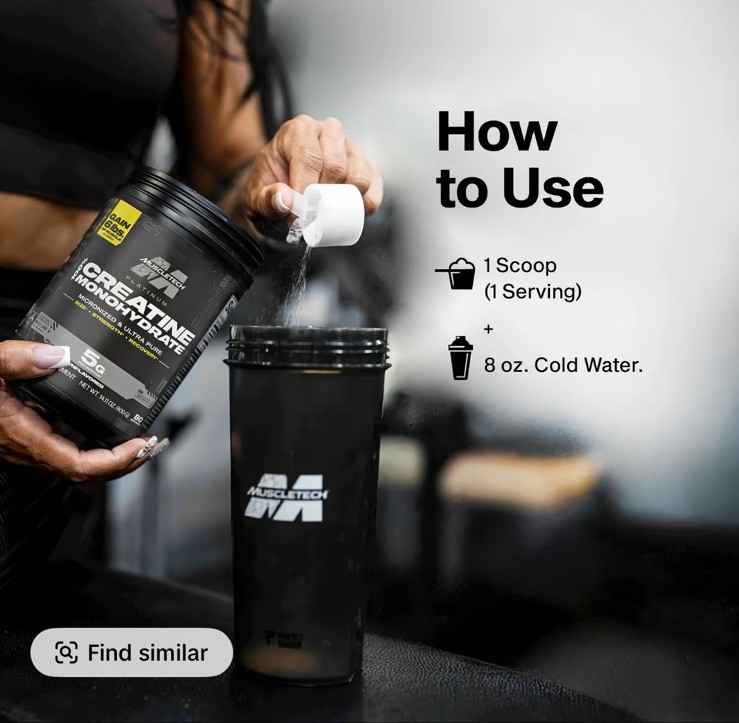 Creatine Monohydrate Powder Platinum Pure Micronized Muscle Recovery + Builder