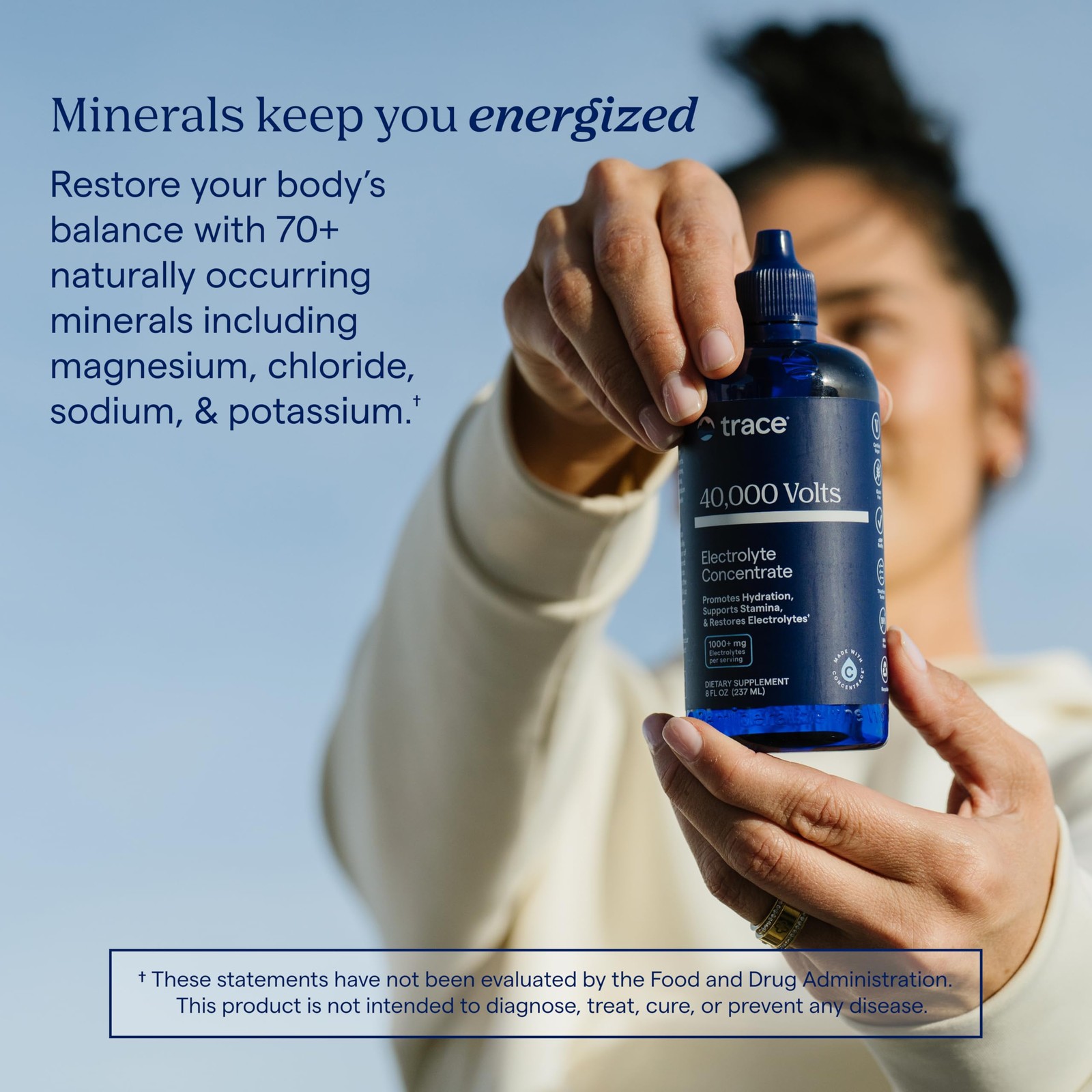 Trace Minerals 40,000 Volts – Supports Hydration, Energy, 8 Fl Oz (Pack of 1)