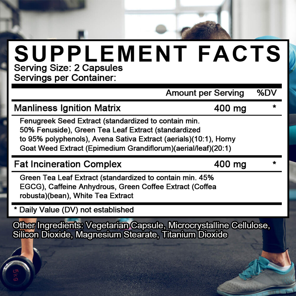 Fat Metabolism Caps For Muscle Building Enhance Performance I Gluten Free 120 CT