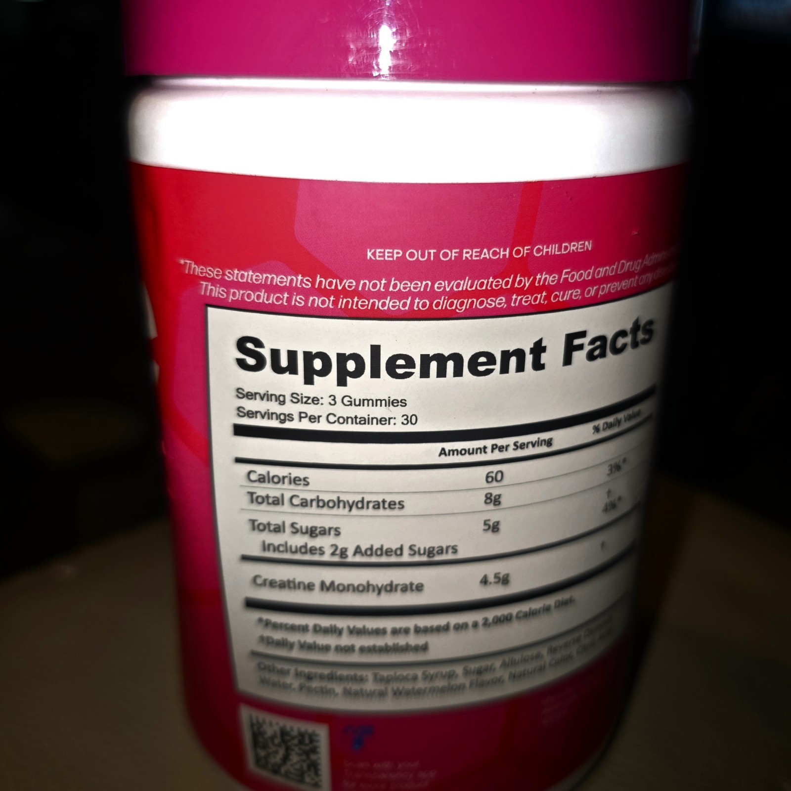 Creatine Monohydrate Gummies for Men & Women Boost Focus Strength Endurance *New