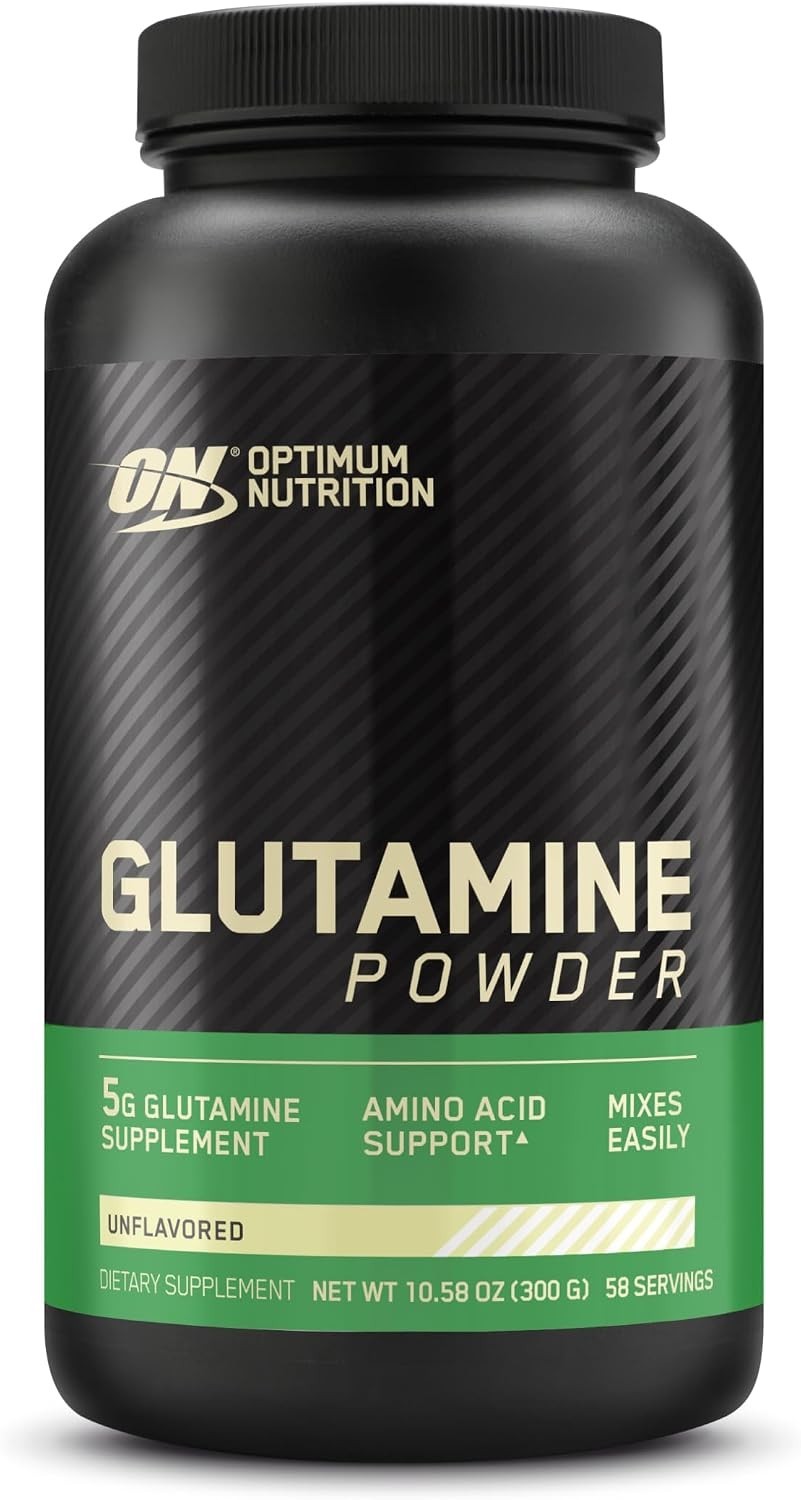 Optimum Nutrition L-Glutamine Muscle Recovery Powder, 300g / 10.58oz, Unflavored