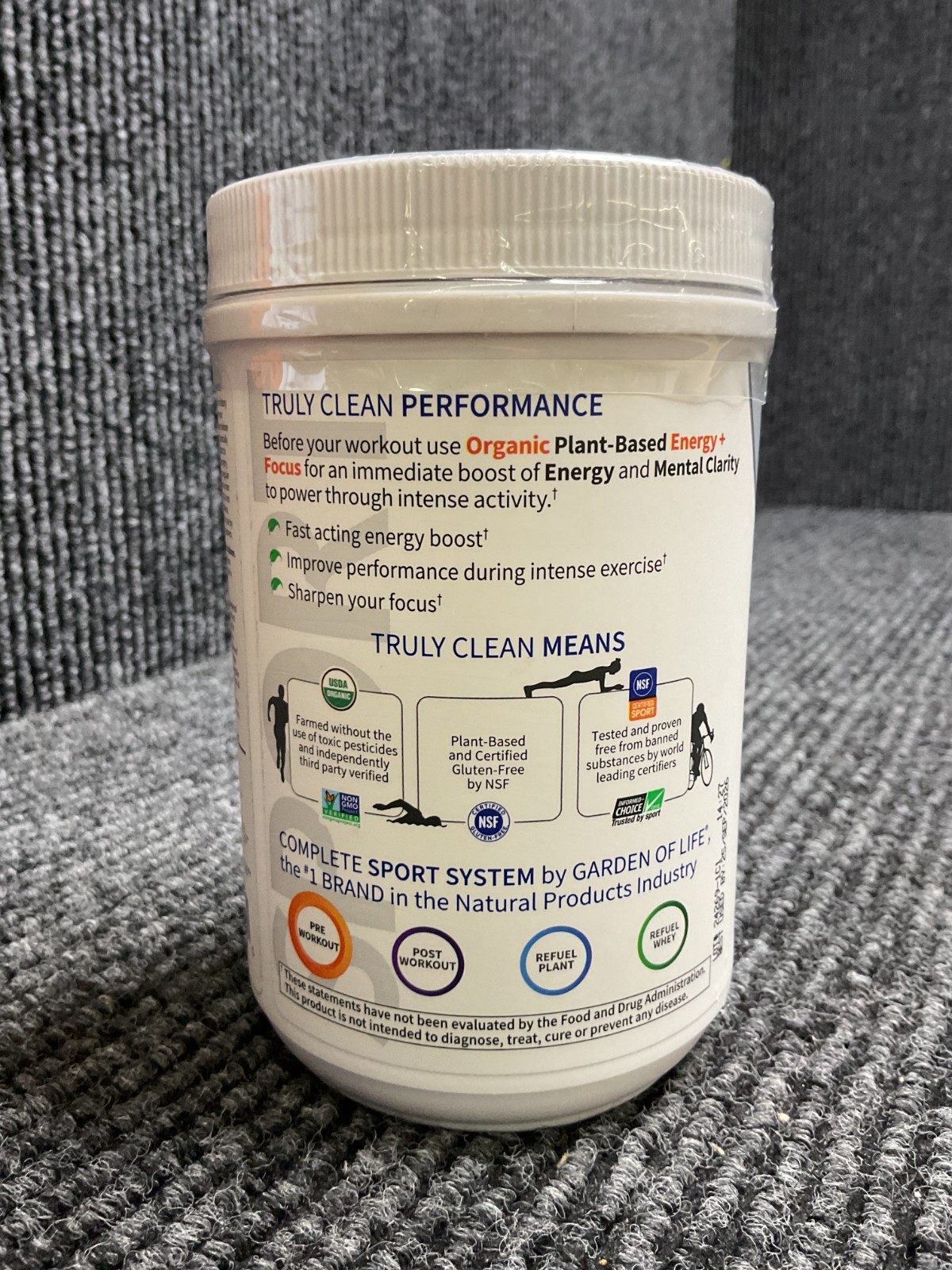 SPORT Organic Pre-Workout Energy plus Focus Blackberry 9/25/26