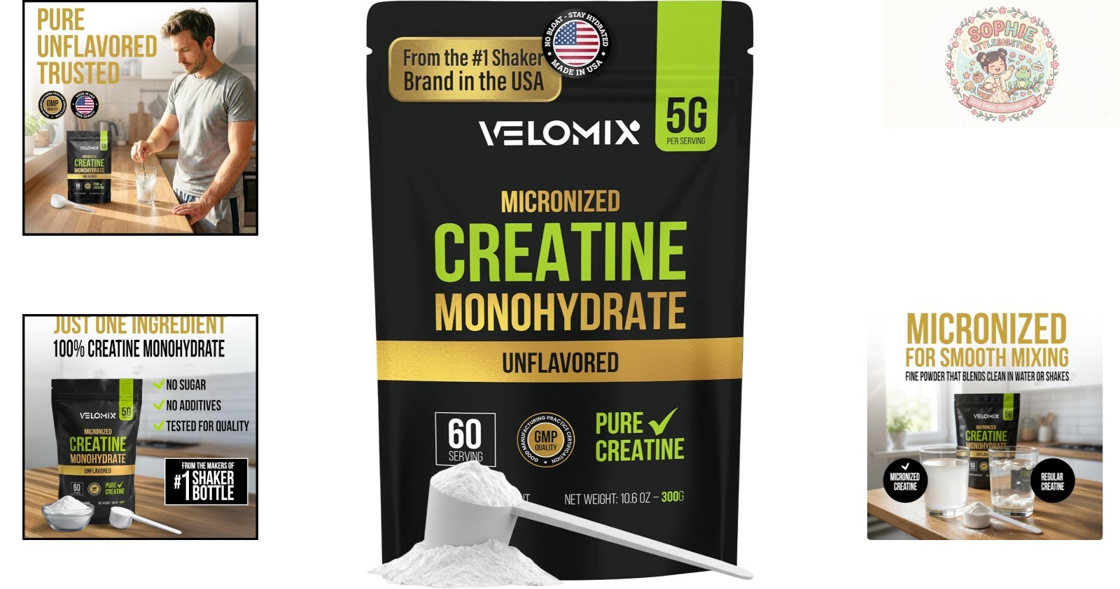 Unflavored Micronized Creatine for Strength & Recovery – 100% Pure, 60 Servings