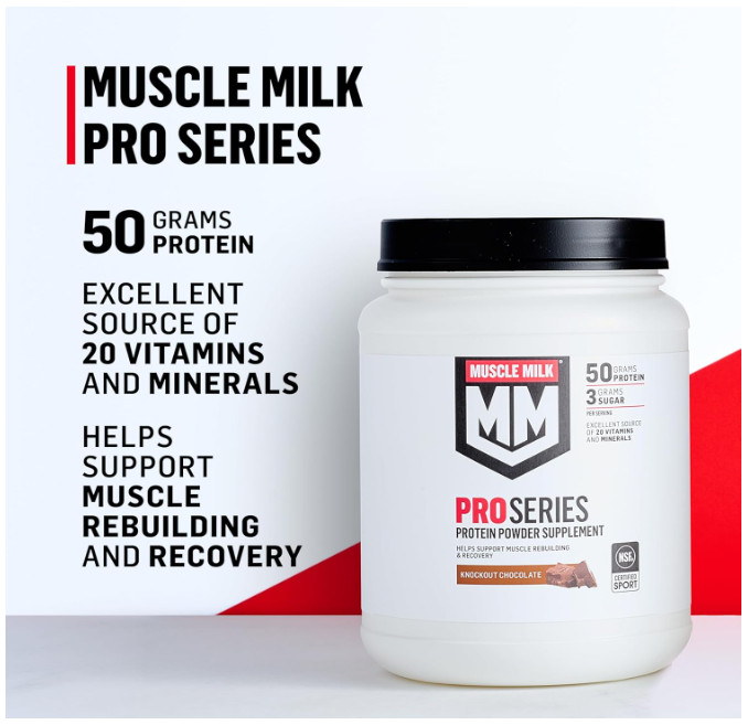 Muscle Milk Pro Series Protein Powder Chocolate 50g Protein 5LB