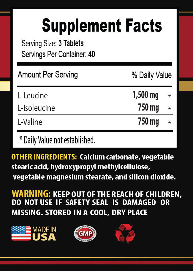 amino acid supplement – TOP GRADE BCAA 3000mg – extreme muscle growth 1 Bottle