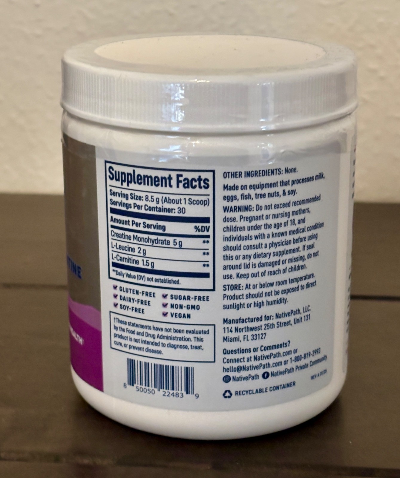 Achieve Your Fitness Goals with Creatine, L-Leucine & L-Carnitine – 30 Servings